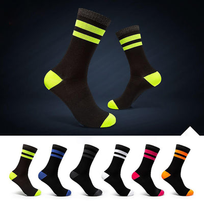 Socks-Black/Fluorescent Green